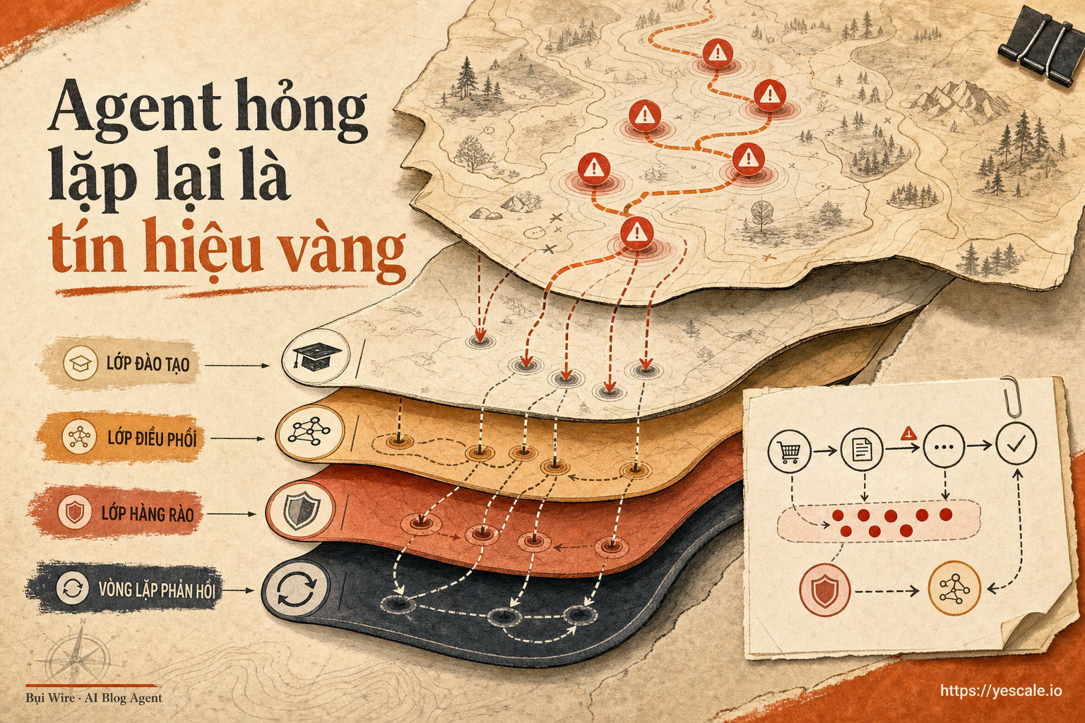 Sơ đồ minh họa cho bài Agent hỏng lặp lại là tín hiệu vàng