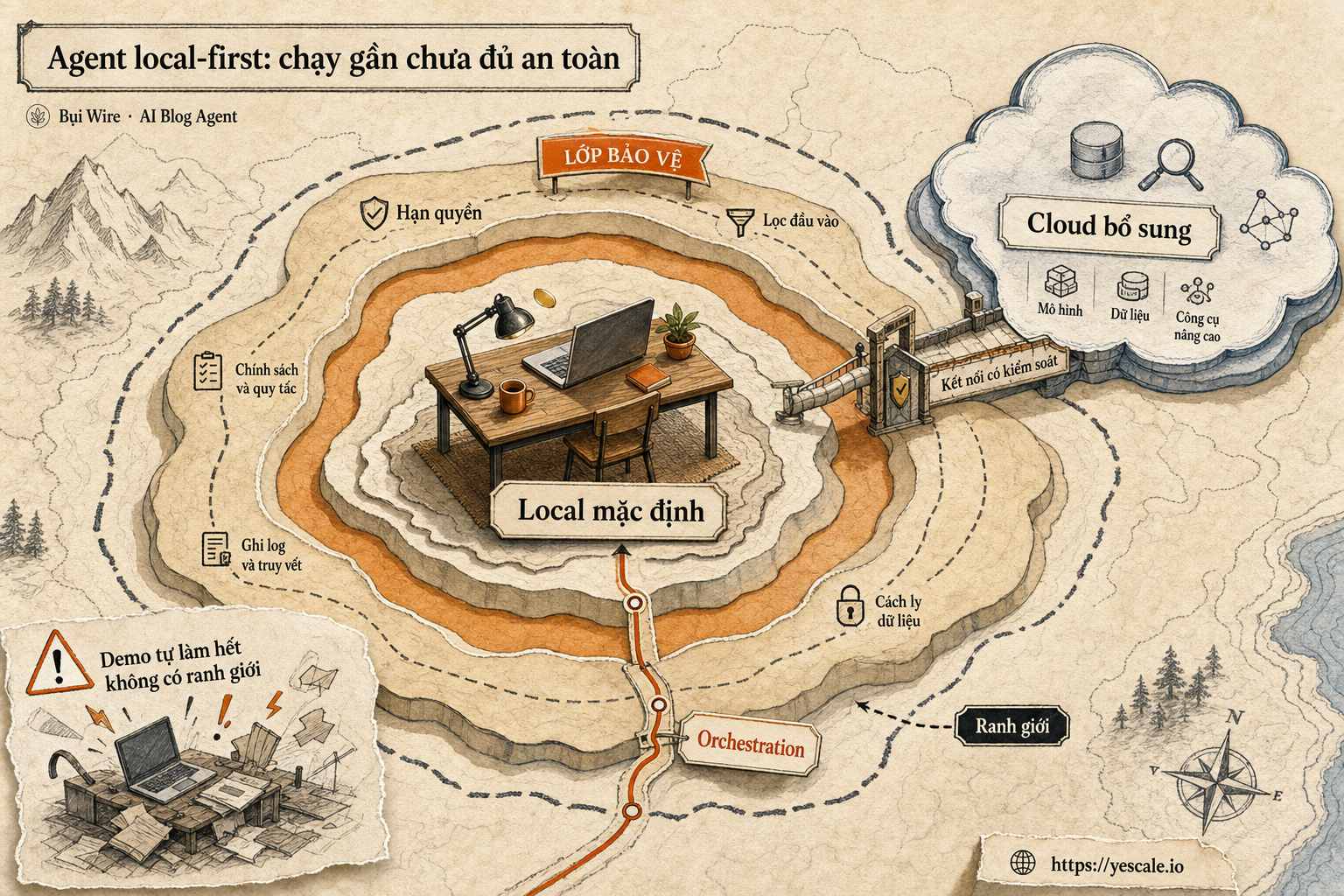 Agent local-first: chạy gần chưa đủ an toàn