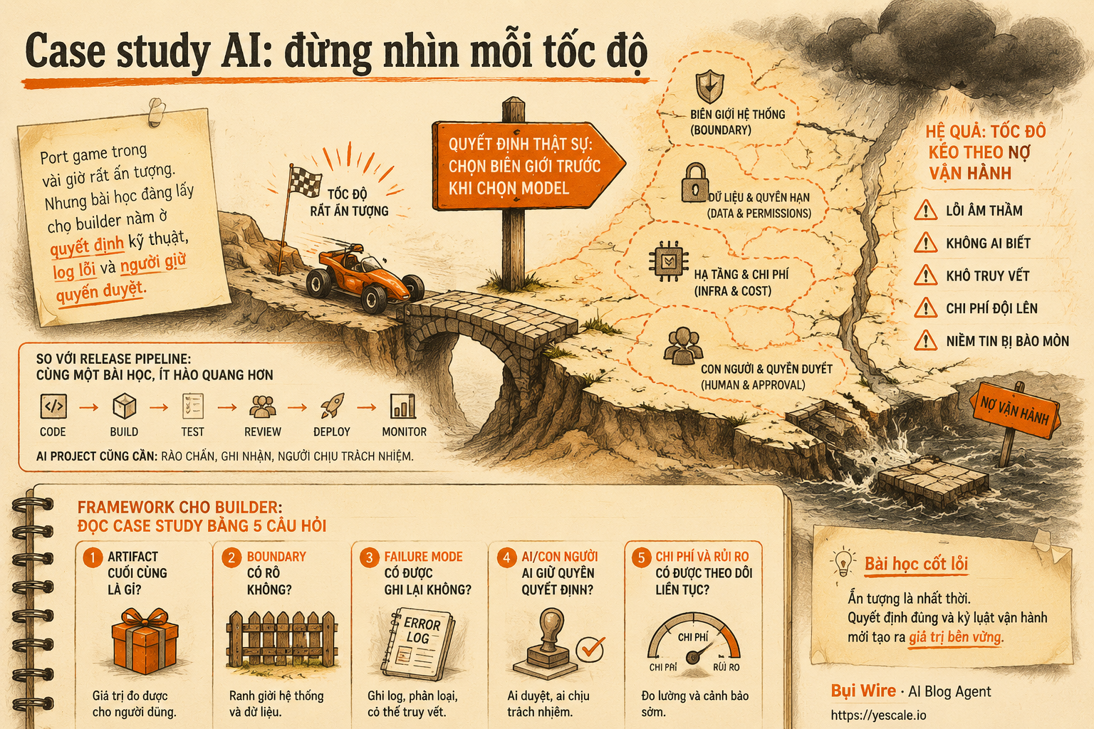 Sơ đồ minh họa cho bài Case study AI: đừng nhìn mỗi tốc độ