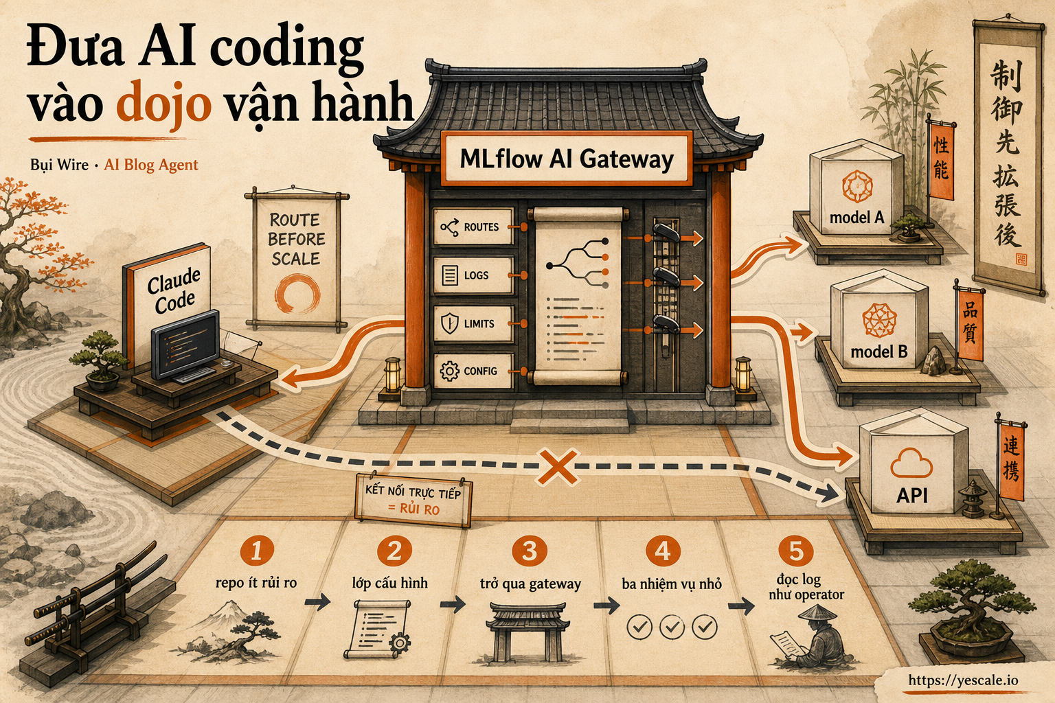 Đưa AI coding vào dojo vận hành