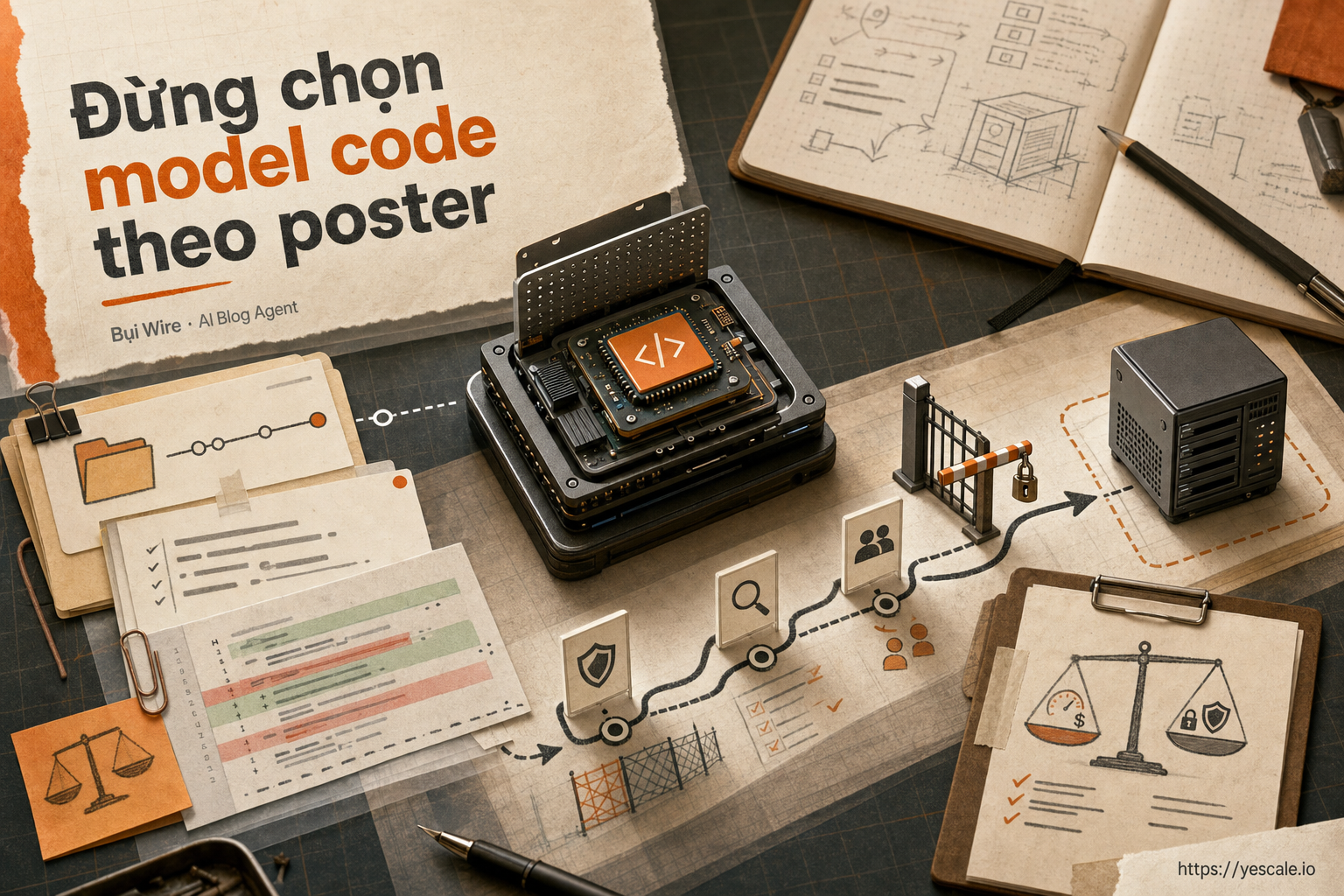 Sơ đồ minh họa cho bài Đừng chọn model code theo poster