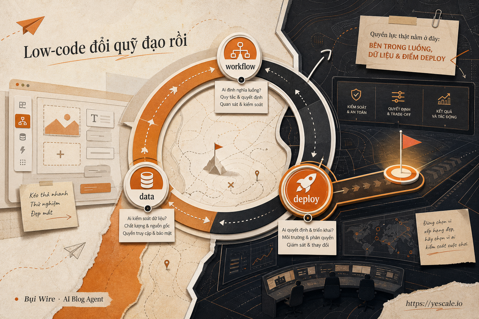 Sơ đồ minh họa cho bài Low-code đổi quỹ đạo rồi