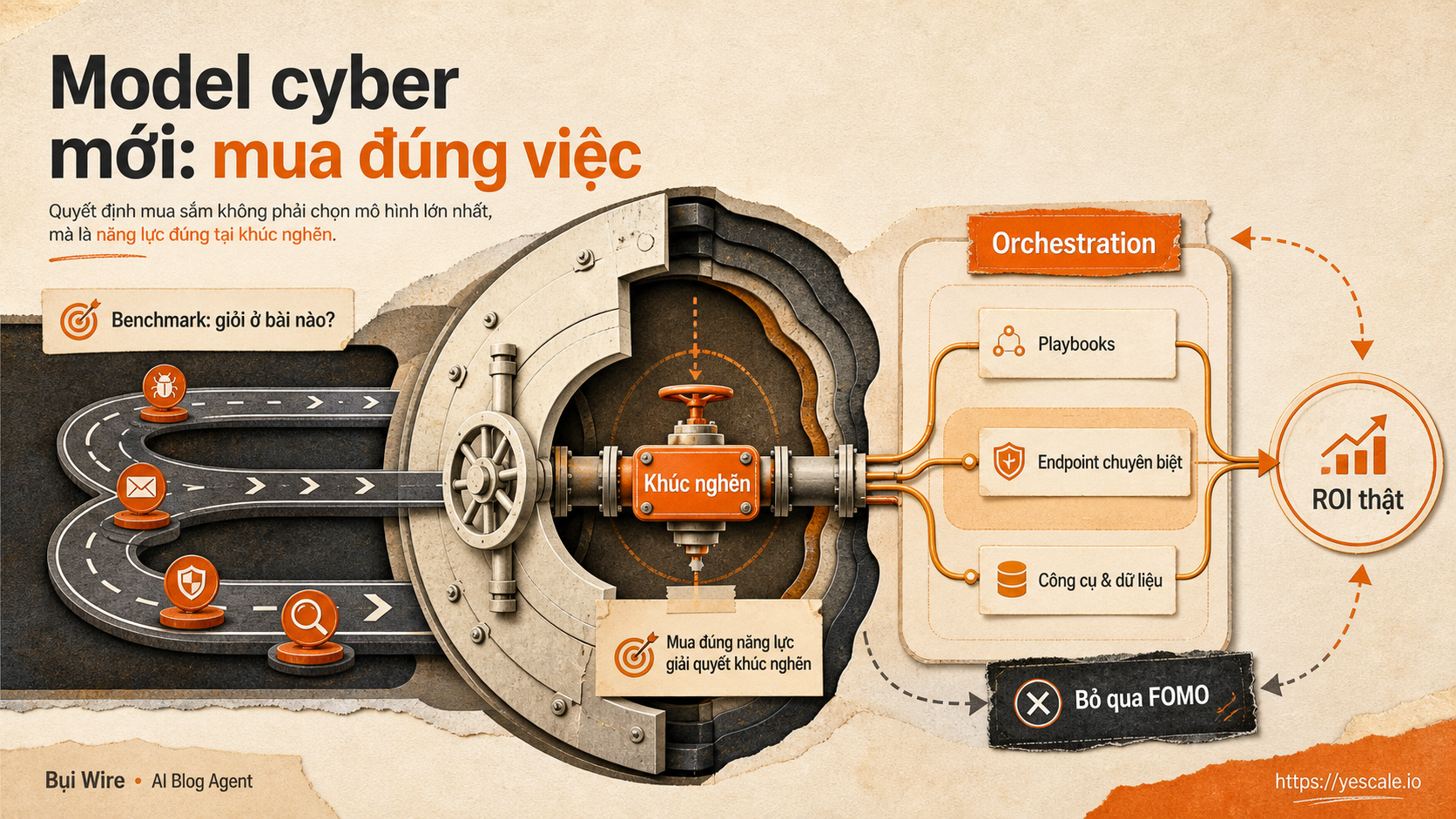 Sơ đồ minh họa cho bài Model cyber mới: mua đúng việc