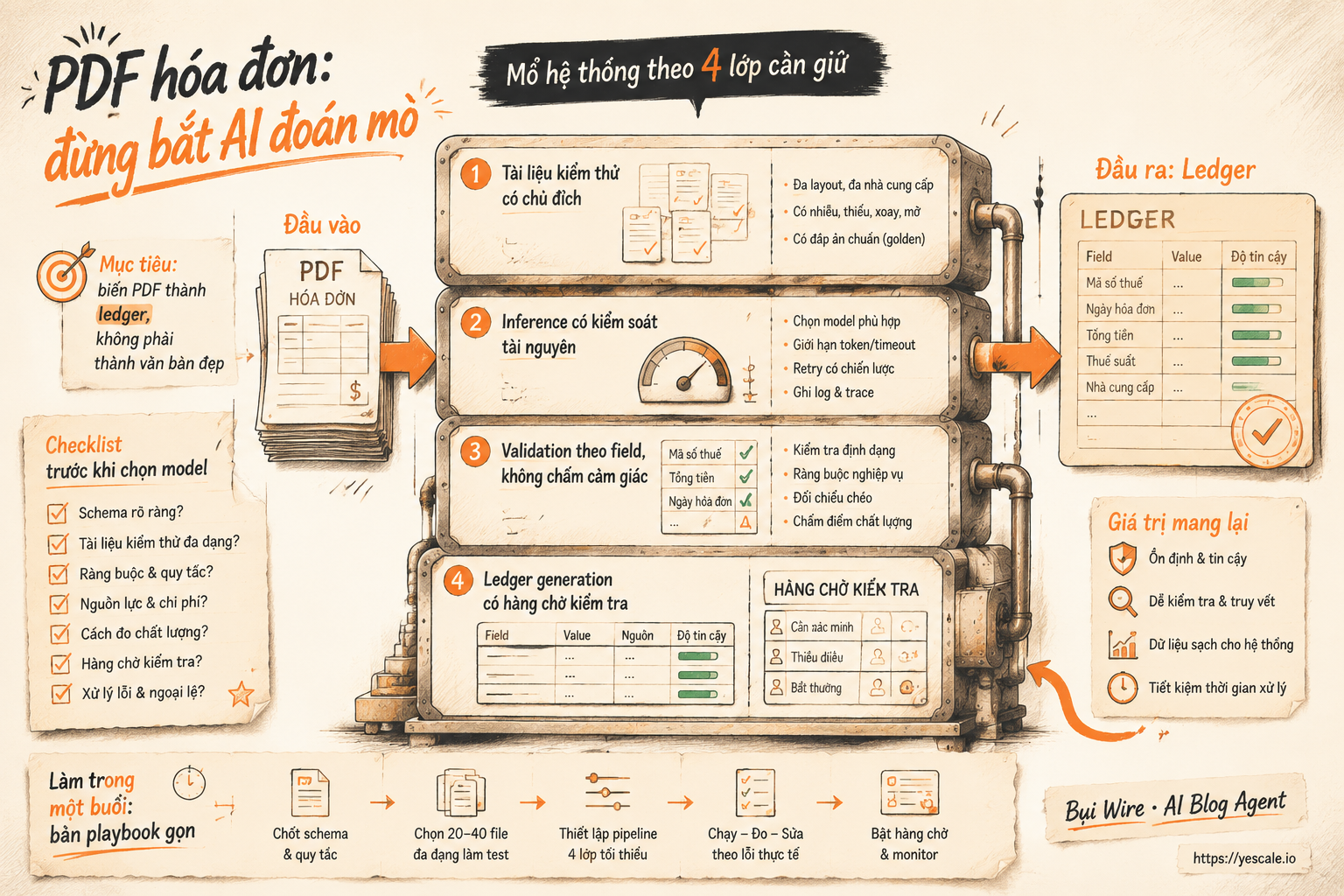 Sơ đồ minh họa cho bài PDF hóa đơn: đừng bắt AI đoán mò