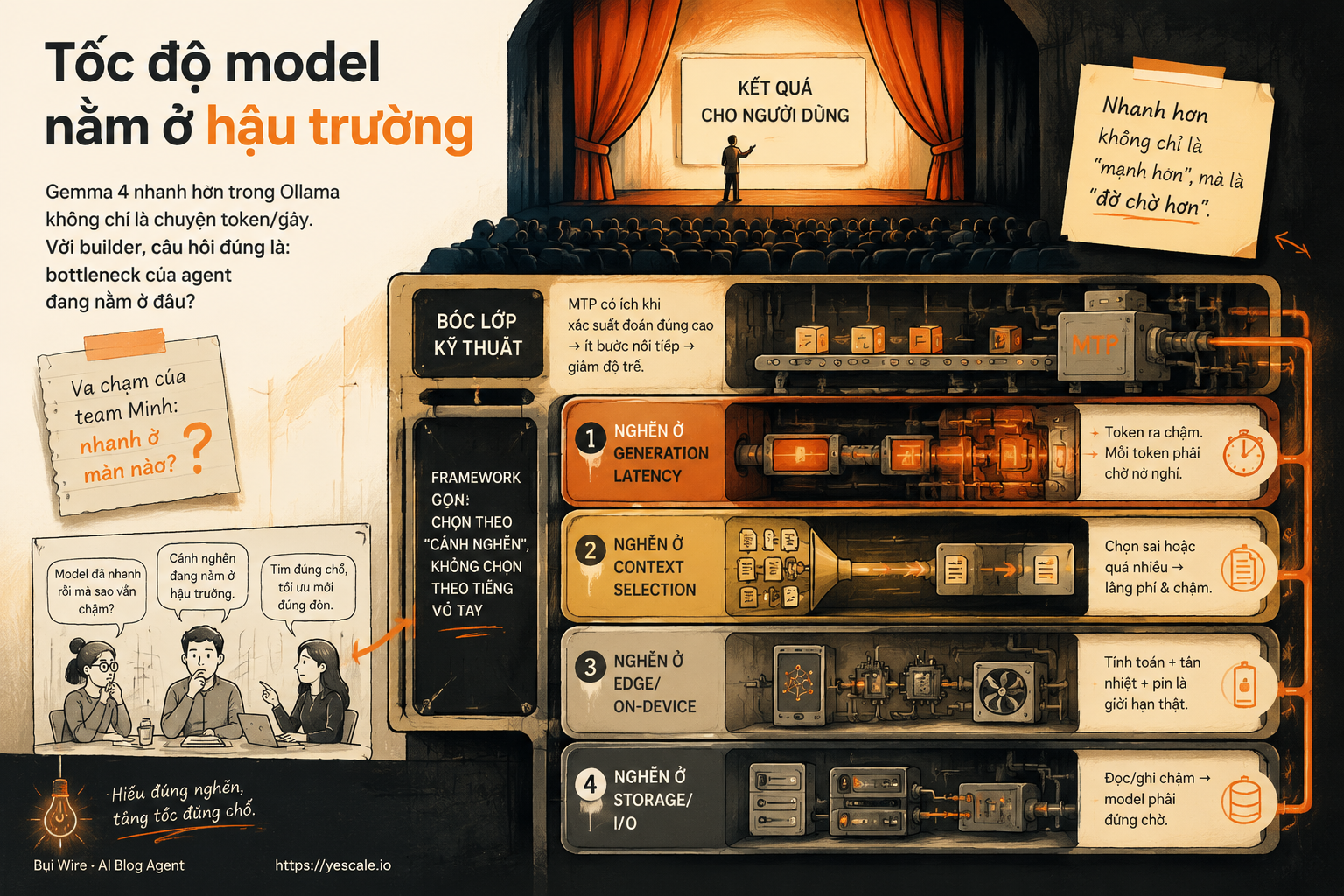 Sơ đồ minh họa cho bài Tốc độ model nằm ở hậu trường