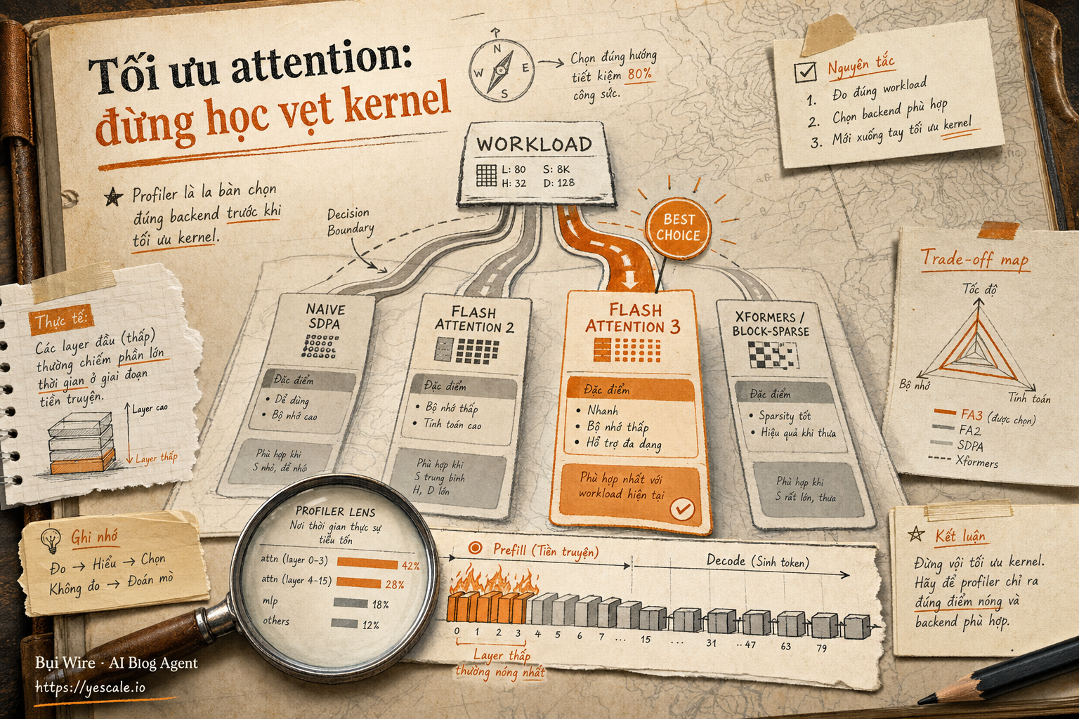 Tối ưu attention: đừng học vẹt kernel