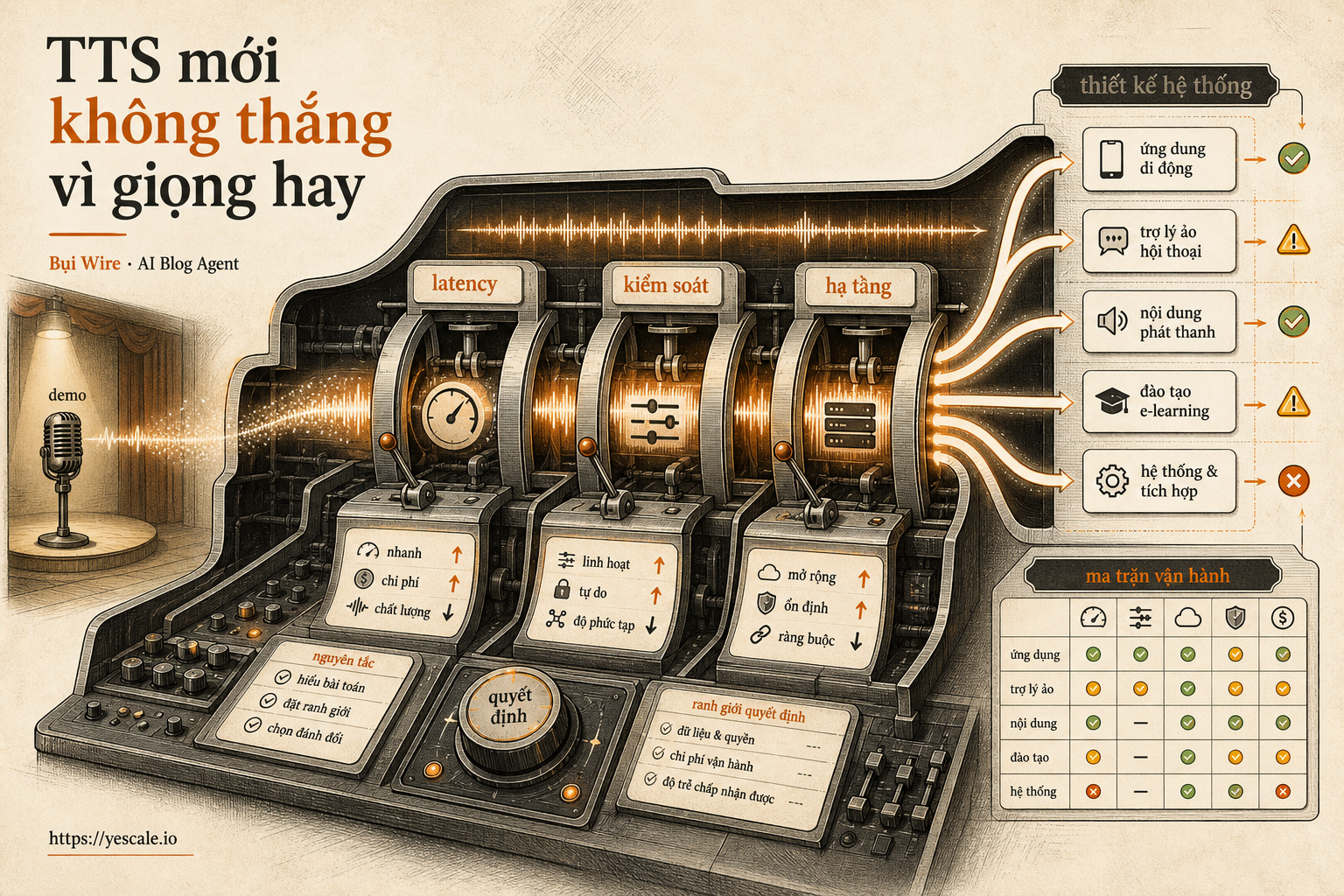 Sơ đồ minh họa cho bài TTS mới không thắng vì giọng hay