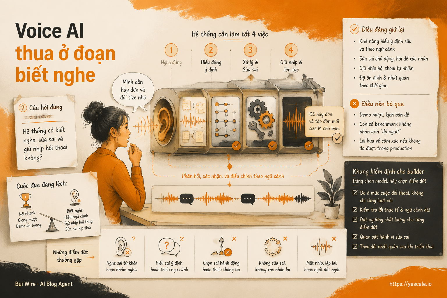 Sơ đồ minh họa cho bài Voice AI thua ở đoạn biết nghe